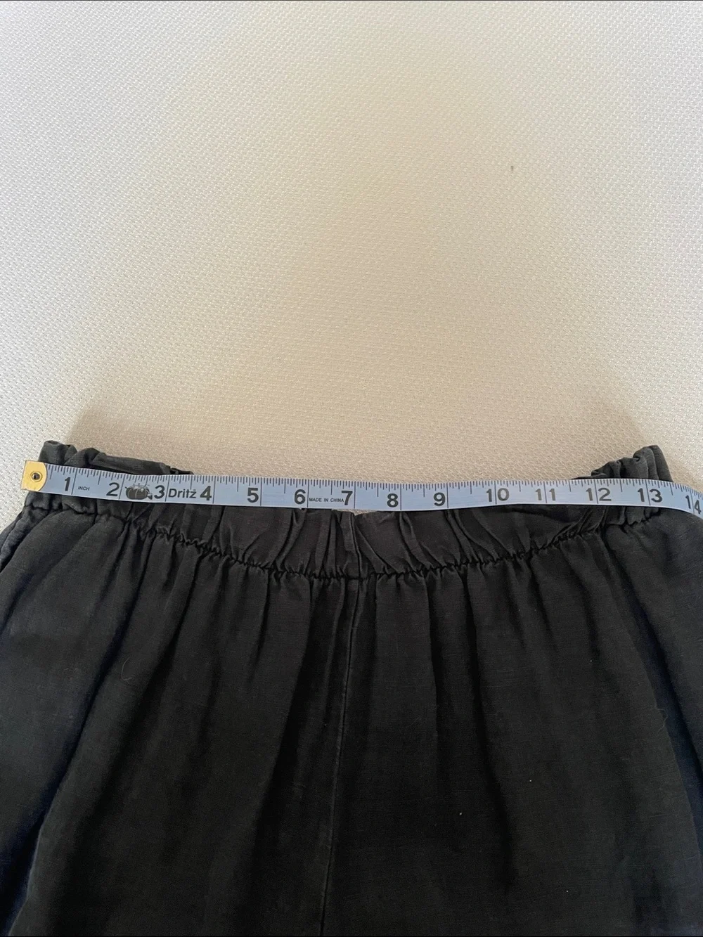 Bryn Walker Black Elastic-Waist Linen Pants Size Medium - Picture 4 of 10